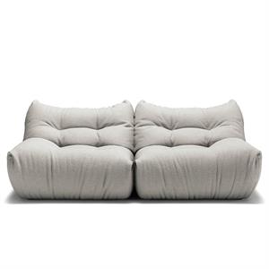 Decotique MONO 2-Personen-Sofa Steam White