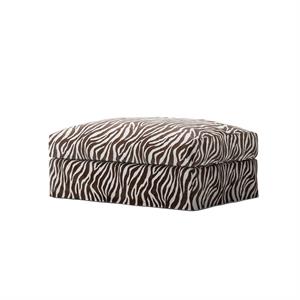 Decotique Le Grand Air Fußhocker Zebra/ Braun/ Weiß