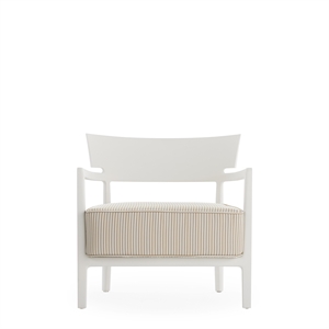Kartell CARA MAT Outdoor-Sessel Weiß/ Beige