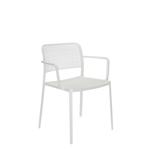 Kartell AUDREY Gartenstuhl mit Armlehnen Weiß
