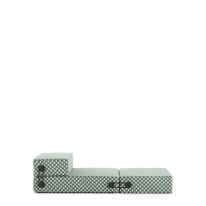 Kartell TRIX LIBERTY OBI CHECK Outdoor-Matratze/Sofa Salbeigrün