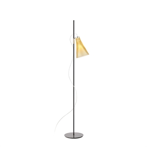 Kartell K-LUX Stehlampe Strohgelb/ Schwarz