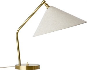 Gubi Gräshoppa Tischlampe Messing/ Leinwand