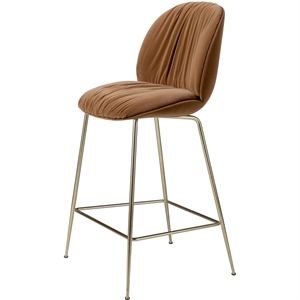 Gubi Beetle Soft Barhocker H67 Antik Messing/ Sonntag/Dedar 112