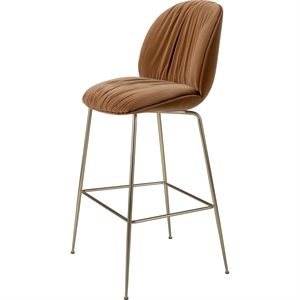 Gubi Beetle Soft Barhocker H77 Antik Messing/ Sonntag/Dedar 112