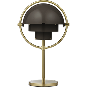 Gubi Multi-Lite Limited Edition Tragbare Lampe, Mokkabraun/ Messing