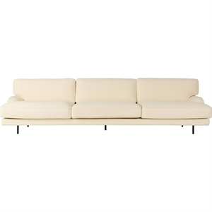 Gubi Flaneur 3-Sitzer-Sofa Schwarz/ Bouclé 001