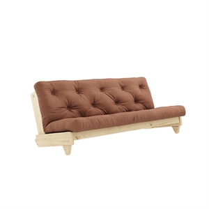 Karup Fresh Sofa, Klar Lackierte Kiefer/759 Lehmbraun