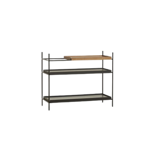 Woud Tray Configuration 7 Regalsystem Niedrig Schwarz/ Walnuss