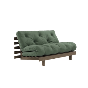 Karup Roots Schlafsofa 140x200 Johannisbrotbraun/756 Olivgrün