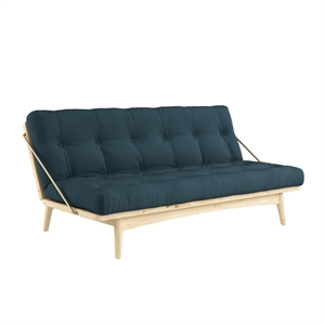 Karup Folk Sofa, Klar Lackiertes Kiefernholz/757 Petrolblau
