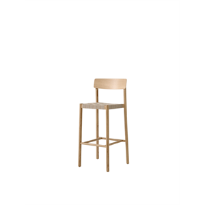 &Tradition Betty TK15 Barhocker, Eiche lackiert/Leinengeflecht natur