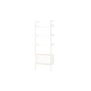 &Tradition Rombe Full Bay IF3 Schrankregal, Lackierte Eiche/Alabaster