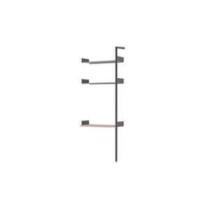 &Tradition Rombe Bay IF5 Schreibtisch, Extra Ablage, Lackiert, Walnuss/Anthrazit