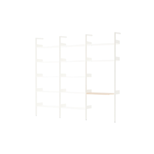&Tradition Rhomb IF1 &IF4 & IF5 Regalkonfiguration G Lackierte Eiche/Alabaster