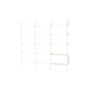 &Tradition Rhomb IF1 &IF4 & IF6 Regalkonfiguration H Lackierte Eiche/Alabaster