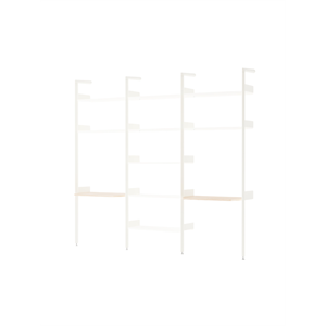 &Tradition Rombe IF2 &IF4 & IF5 Regalkonfiguration in Lackierter Eiche/Alabaster