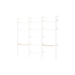 &Tradition Rombe IF2 &IF4 & IF5 Regalkonfiguration in Lackierter Eiche/Alabaster