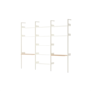 &Tradition Rombe IF2 &IF4 & IF5 Regalkonfiguration in Lackierter Eiche/Alabaster