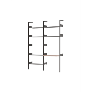 &Tradition Rombe IF1 &IF5 Regalsystem Konfiguration B Lackierter Walnuss/Anthrazit