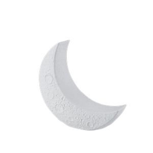 Seletti My Tiny Moon Tischlampe Weiß