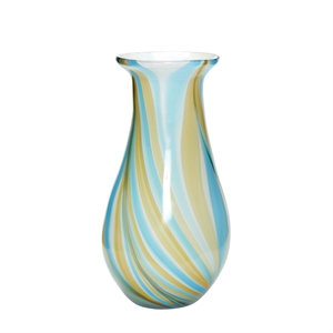 Hübsch Kaleido Vase Blau/Gelb