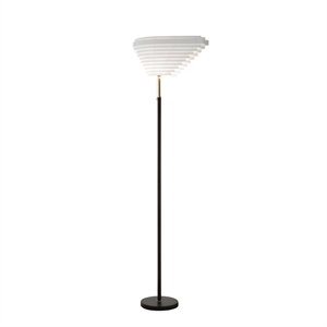 Artek A805 Engelsflügel Stehlampe, Poliertes Messing