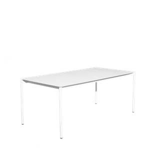 Petite Friture FROMME Rechteckiger Tisch Weiß