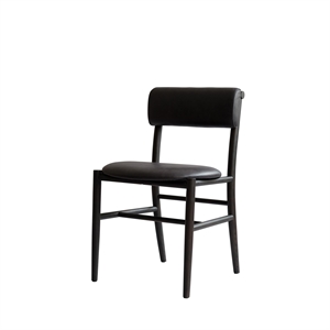 101 Copenhagen Nama Esszimmerstuhl Kaffee Schwarz/Anilin Schwarzes Leder