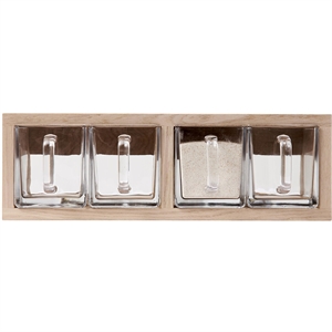 Andersen Furniture A-Organizer 1 Regal Weiß Matt Lackierte Eiche/Glas