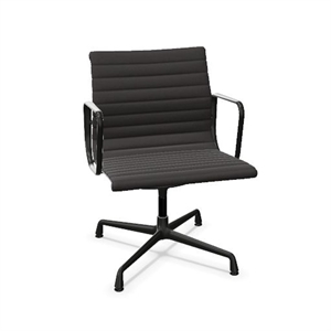 Vitra Aluminium EA 107 Hopsak Bürostuhl Dunkelgrau/ Schwarz
