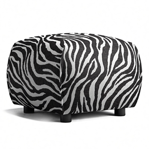Decotique Le Petite Pouf Zebra/ Schwarz/ Weiß