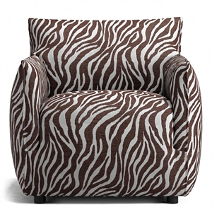 Decotique Le Petite Sessel Zebra/ Braun/ Weiß