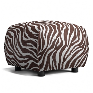 Decotique Le Petite Pouf Zebra/ Braun/ Weiß