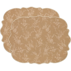 Decotique Gia Tischset Set Aus 2 Beige