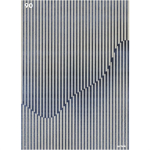 artek 90-jähriges Jubiläumsposter 50x70 cm Schwarz/ Blau