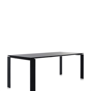 Kartell FOUR Soft-Touch Schreibtisch 190x79 Schwarz