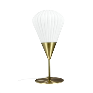 Dyberg Larsen Balloon Tischlampe Opal/ Messing