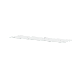Montana Panton Wire Oberplatte Weißer Marmor 70,1 cm x 18,8 cm