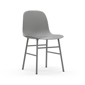 Normann Copenhagen Form Esszimmerstuhl Stahl Grau