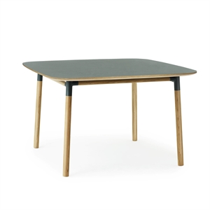 Normann Copenhagen Form Esstisch 120 x 120 cm Grün/Eiche