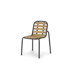 Normann Copenhagen Vig Outdoor Stuhl Schwarz/Robinie