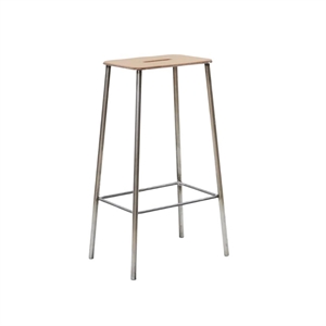Frama Adam Hocker H76 Rohstahl/Leder
