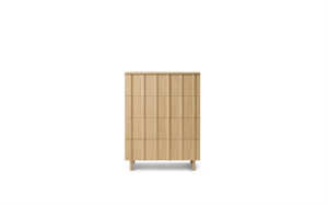 Normann Copenhagen Rippenschrank mit 4 Schubladen, Eiche