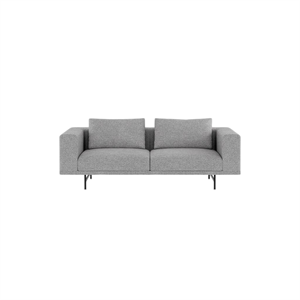 Vipp Loft 2-Sitzer-Sofa Brook Grau Melange/ Schwarz