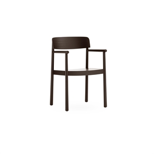 Normann Copenhagen Timb Esszimmerstuhl mit Armlehnen Braun