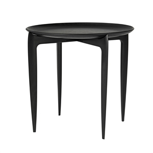 Fritz Hansen Tablett Couchtisch Schwarz Ø45