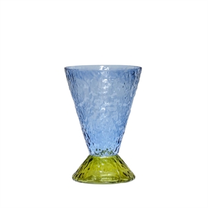 Hübsch Abyss Vase Hellblau/Olive