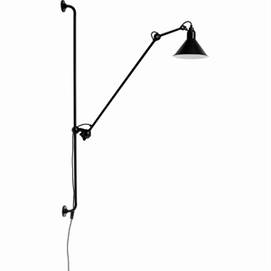 Lampe Gras N214 Wandleuchte Matt Schwarz