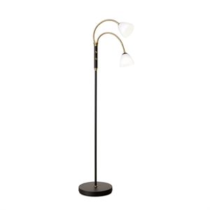 Halo Design Lucid Stehlampe 2-armig LED Opal Antik